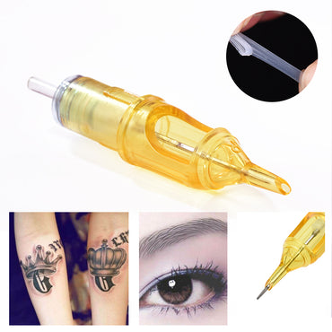 Hot Sale 20pcs Disposable Semi-Permanent Makeup Tattoo Cartridge Needle RL/RM/M1/RS Tattoo Gun Supplies 1RL/3RL/5RL/7RL/9RL/11RL